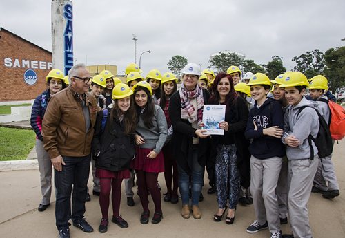 Alumnos del Colegio Leloir visitaron la planta potabilizadora de